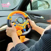 Kids Eletric Simulation Steering Wheel Toy Simulation Driving Sound Music With Light And Sound Educational Christmas Present 1