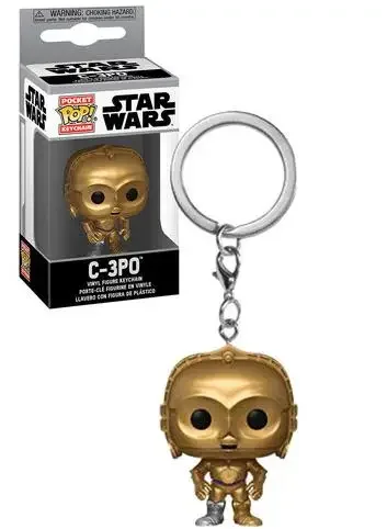 Funko Pop Star Wars Gold C-3Po Collection Doll Portachiavi In Vinile Modello Giocattoli Regalo Per Bambini