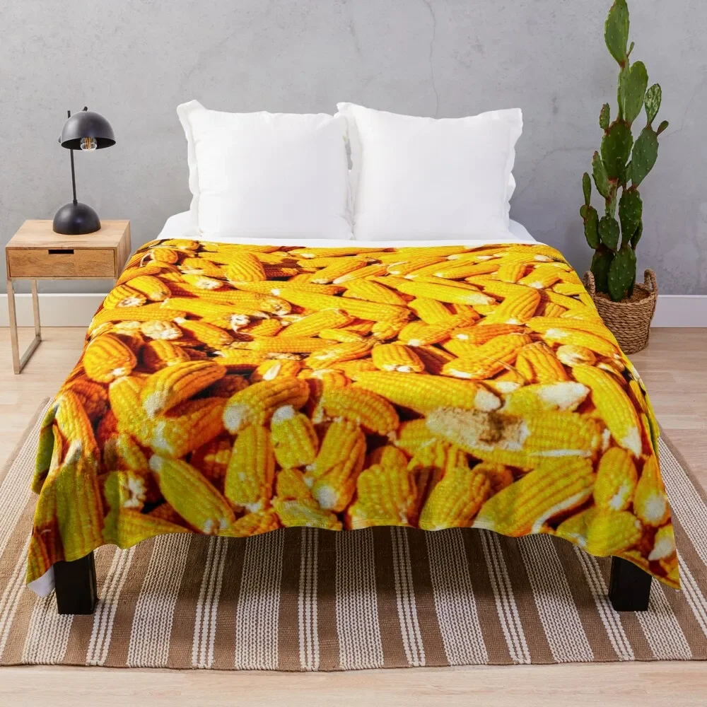 

Corn on the Cob Throw Blanket Loose Polar Blankets