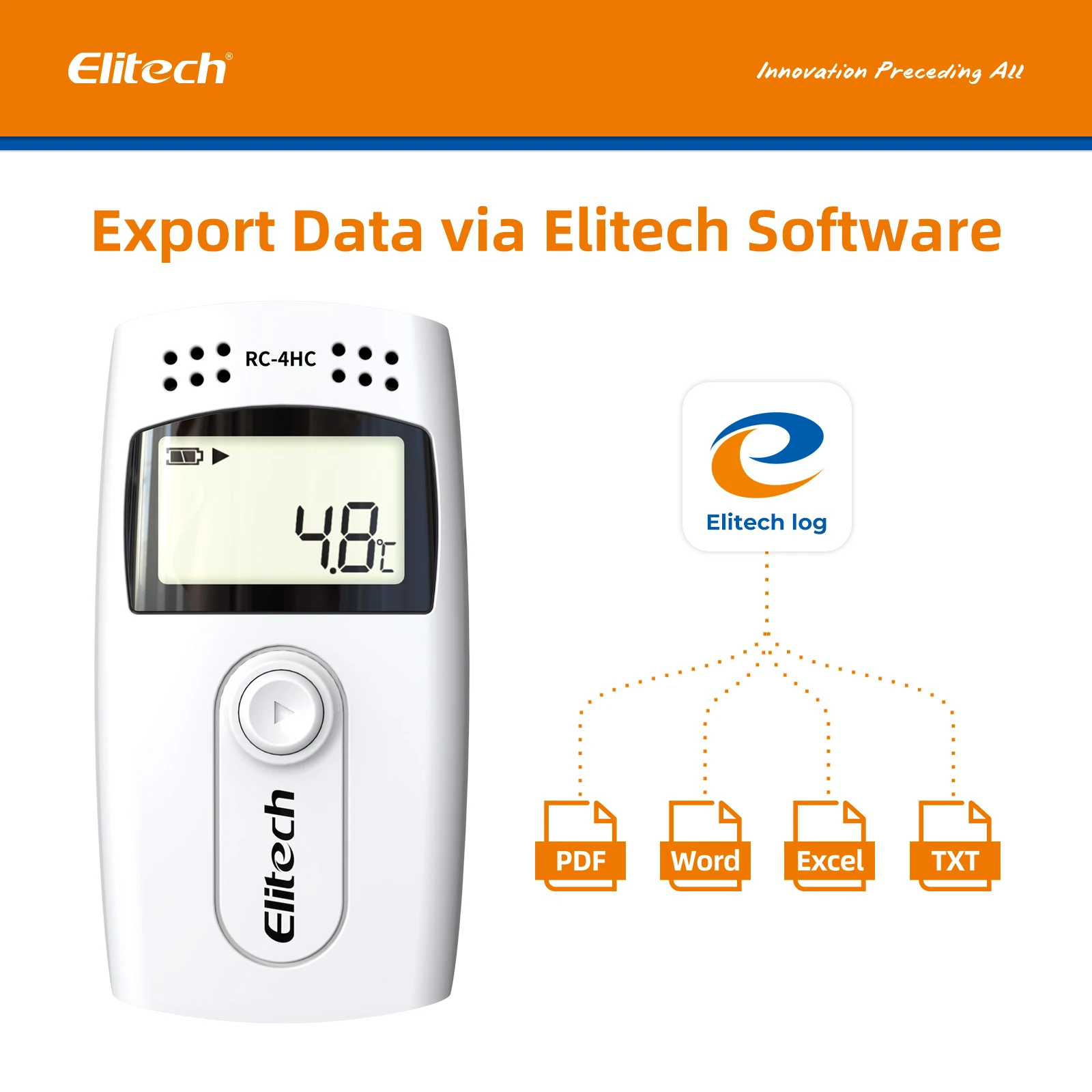 Vaccine Temperature Data Logger W/Software-Less Reporting