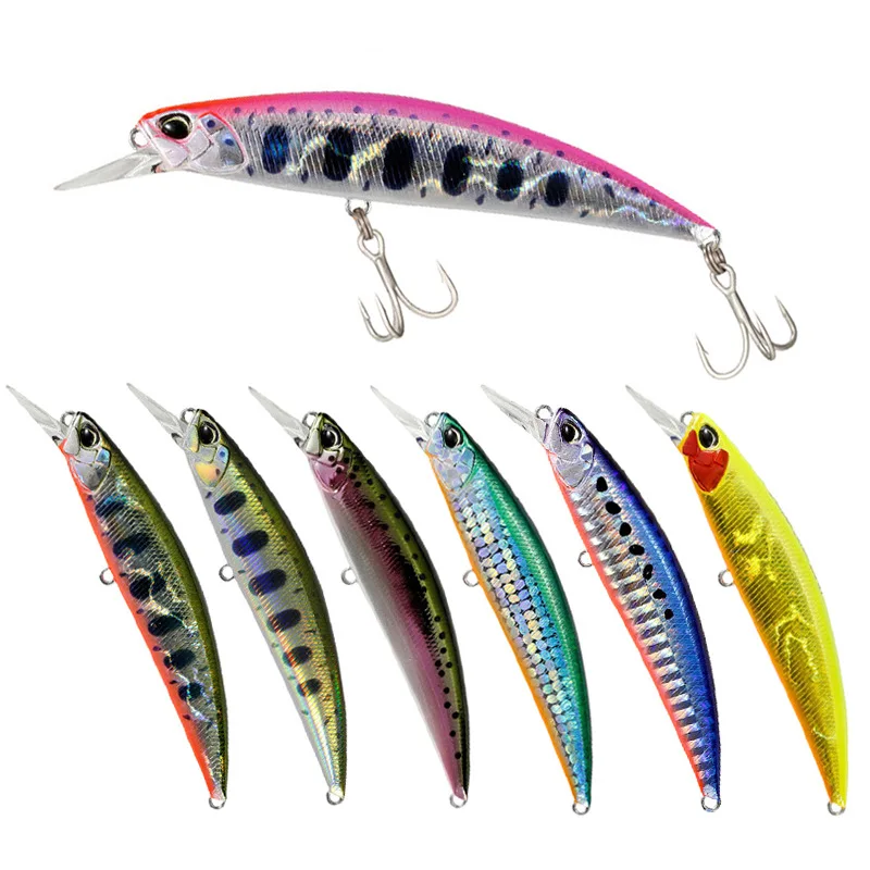 95mm 15g Sinking Minnow Fishing Lures Wobbler Weight System Artificial Hard Baits Strong Treble Hooks Jerkbait Swimbait Tackle