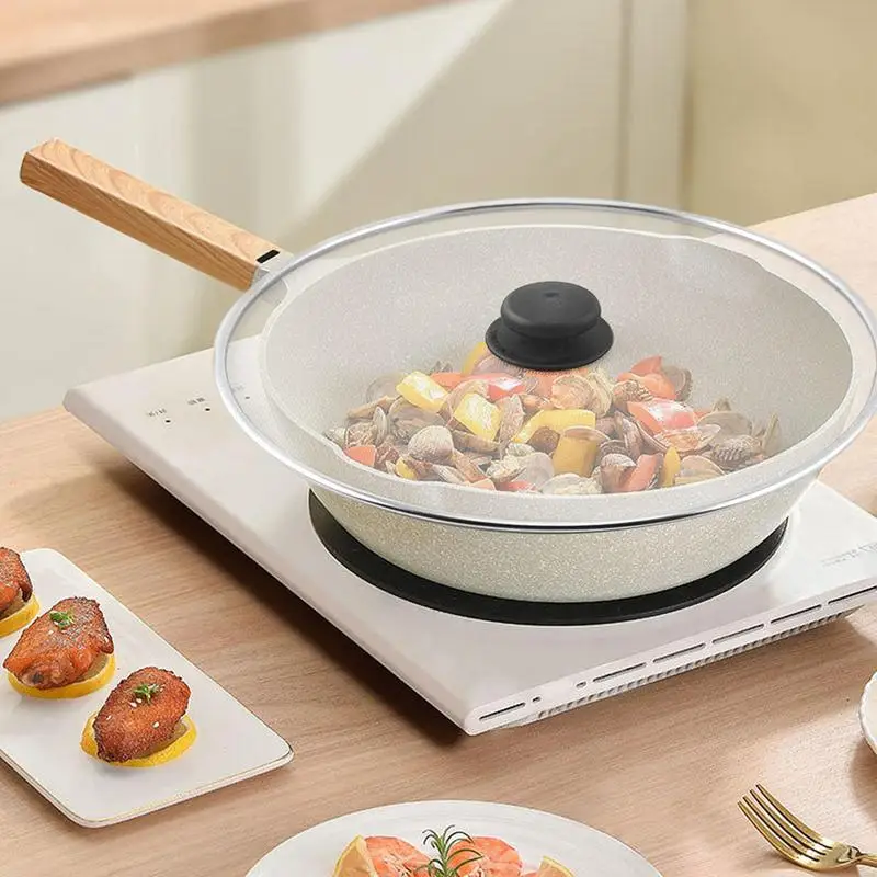 Oil Splatter Screen Anti-slip Stainless Steel Oil Splash Guard Frying Pan Proofing Lid Kitchen Mesh Pot Filter Lid 29cm kitchen splatter screen kitchen splash guard microwave splatter lid