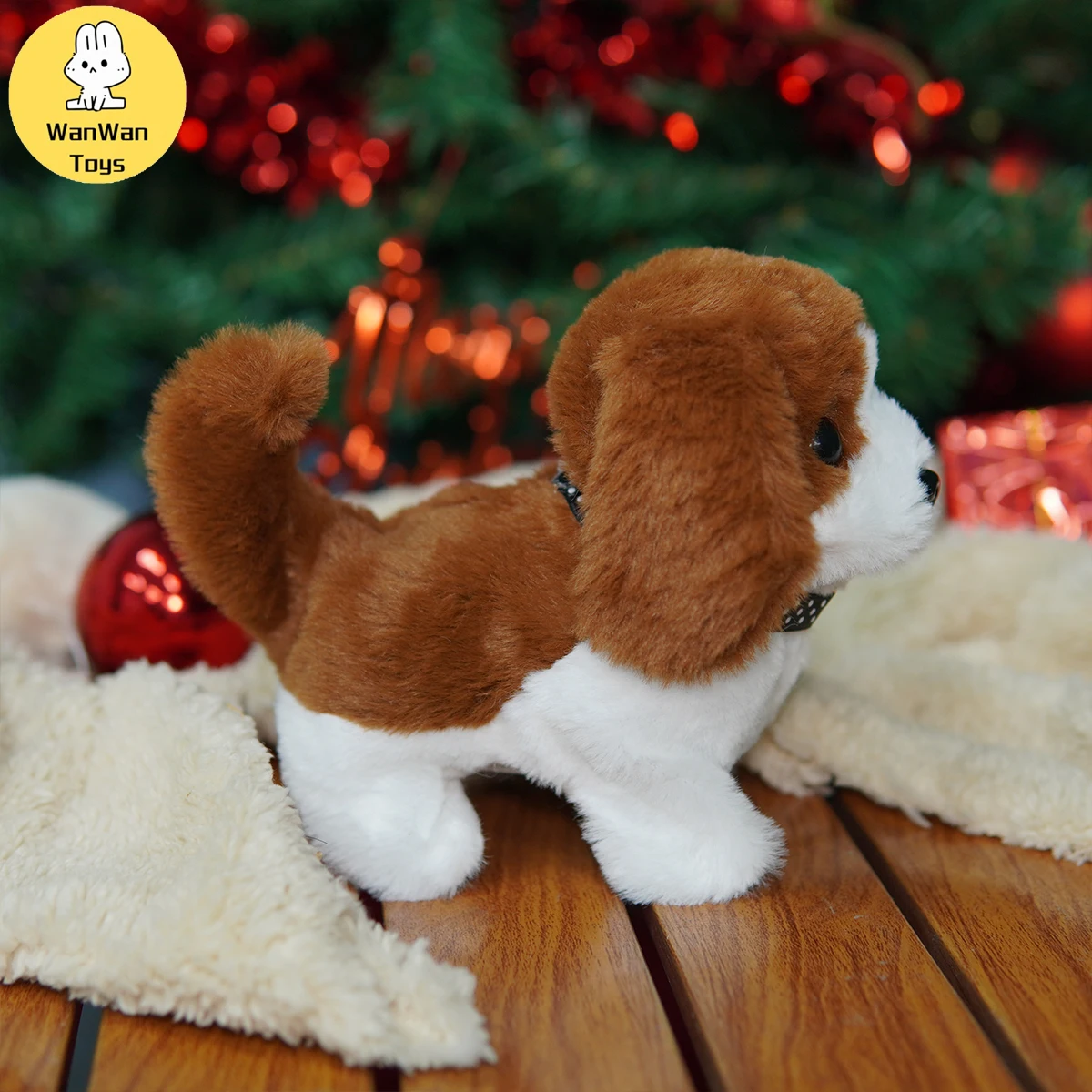 Children's Play House Toy Pet Toy Electric Plush Puppy Electronic Dog Mobile Barking Interactive Doll Holiday Gift Birthday Gift 4