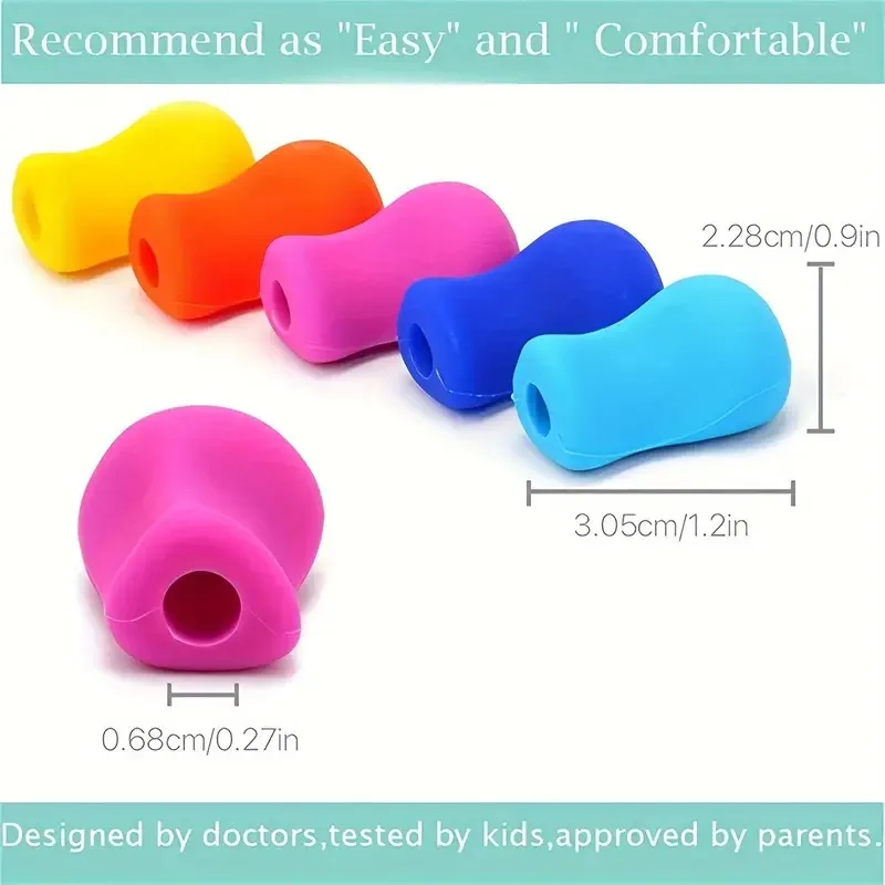 5-10pcs Writing Corrector Finger Posture Correction Tool Trainer Children's Pen Writing Assistant Grip Suit Student Stationery 5