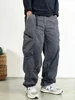 Japanese Streetwear High Quality Long Staple Cotton Twill Cargo Pants Men Harajuku Plus Size Casual Work Pants Baggy Trousers 4