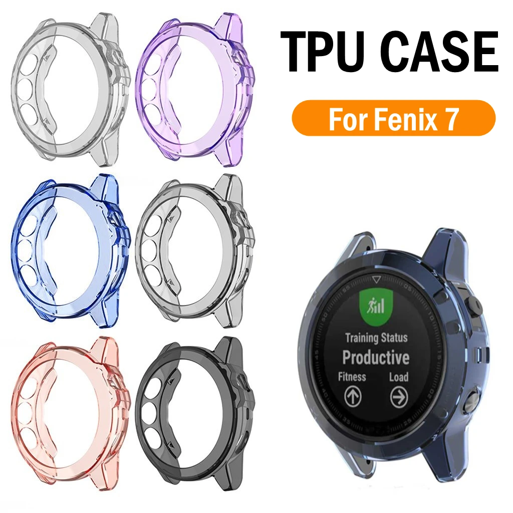 Купить Защитный чехол для смарт-часов Garmin Fenix 7 Противоударная защитная рамка Fenix7 мягкий | Отзывы и видеообзор (1005004030664834)