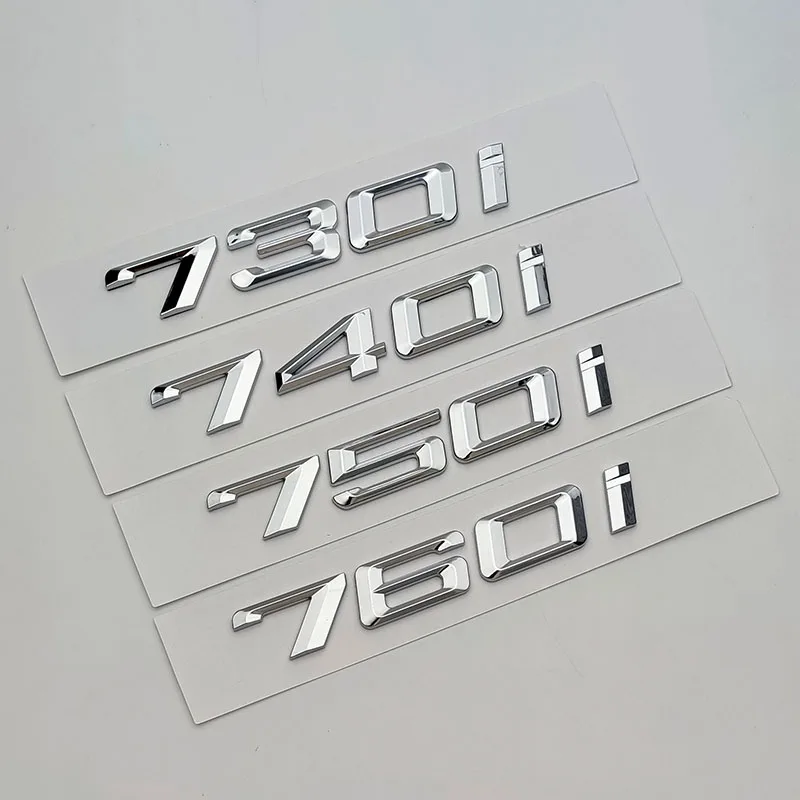 3d-ABS-Chrome-Car-Trunk-Letters-730d-730i-740i-745i-750i-760i-Logo ...