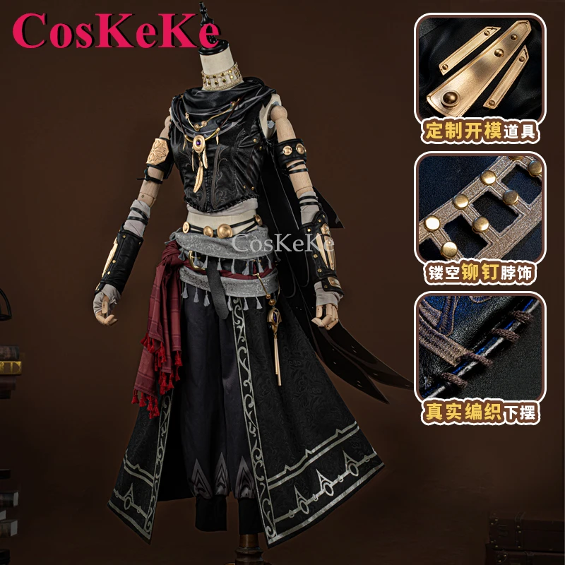 

CosKeKe Qi Shiyi Cosplay Game Identity V Costume Antiquarian Elegant Sweet Uniforms Activity Party Role Play Clothing S-XXL New