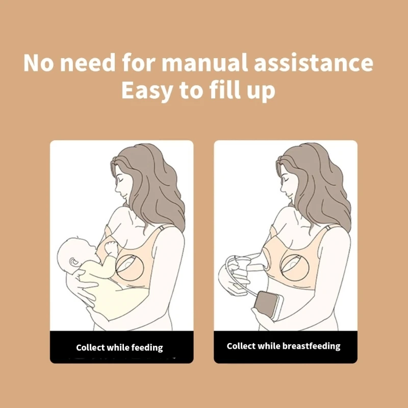 80-100ml Upgraded Wearable Silicone Breast Milk Manual Breast Collector Nipple Protector Leak-proof Saver Reusable
