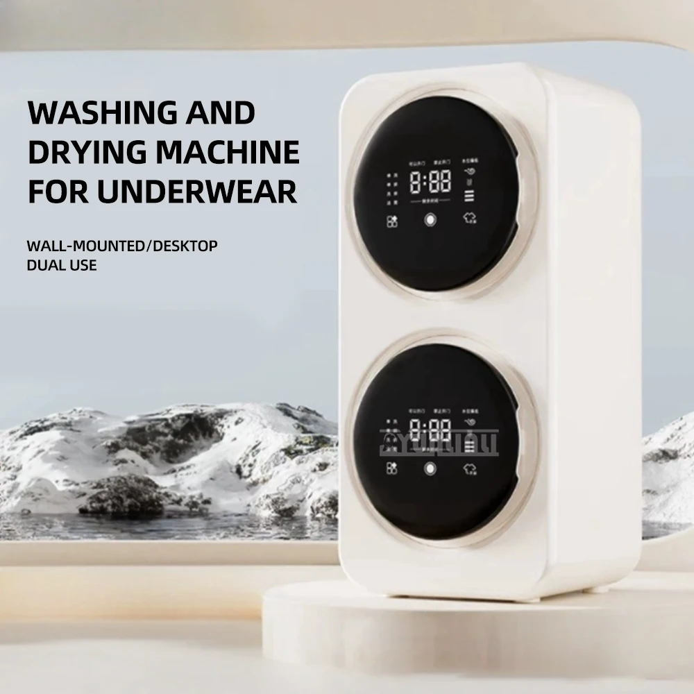 Double Small Washing Drying Machine Household All-In-One Clothes Washing Machine Baby Blothing Bleaning Secadora De Ropa