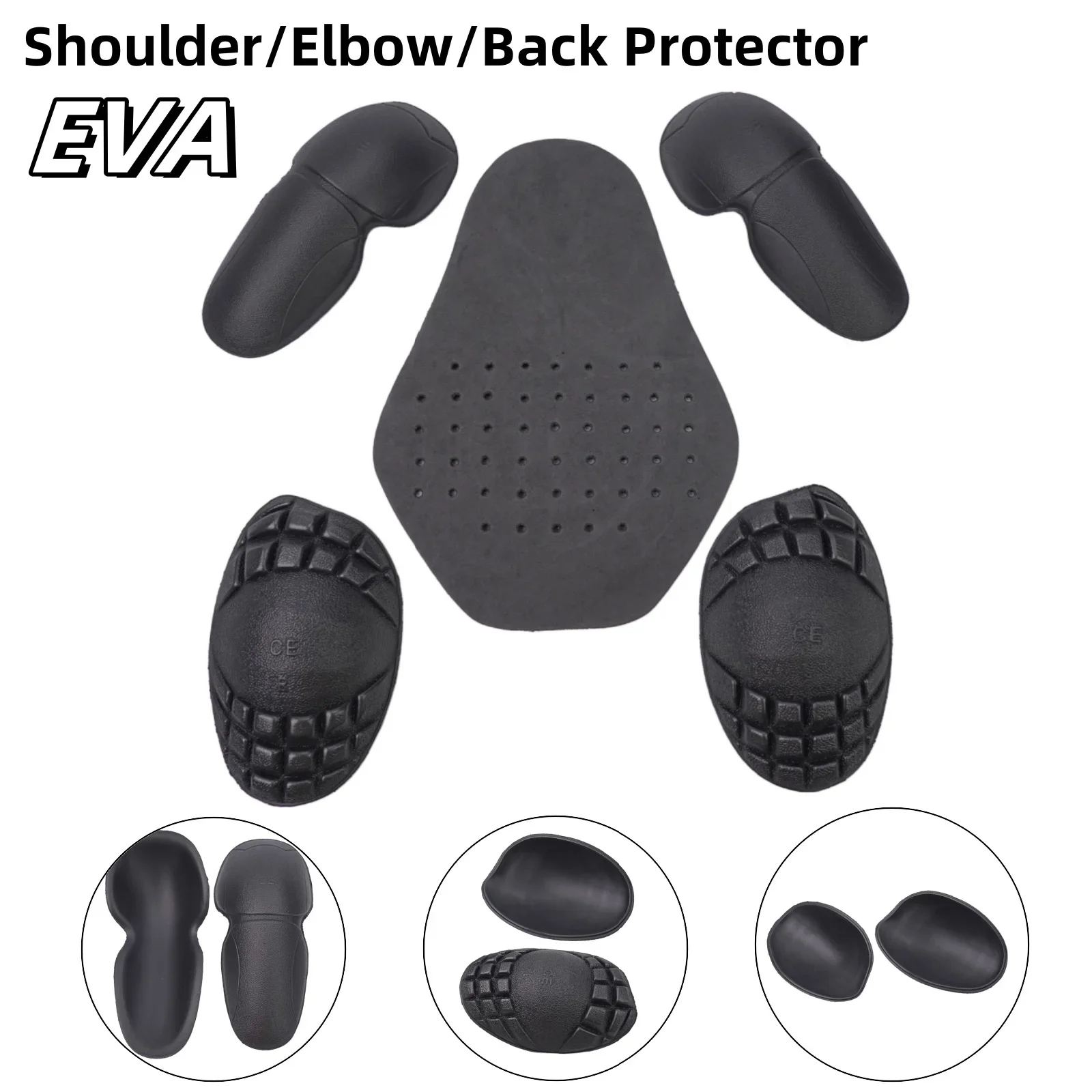 Motorcycle Shoulder Elbow Back Protector 5Pcs/Set motorcycle back protector,motorcycle armor,motorcycle body armor,body protector,motorcycle armor vest,motorcycle armor pads,motorcycle armor accessories