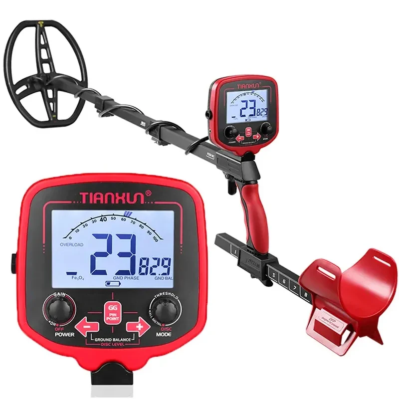 TX-850L Metal Detector Underground Depth 2.5m Scanner Search Finder Detecting Treasure Hunter Pinpointer Waterproof BackLight