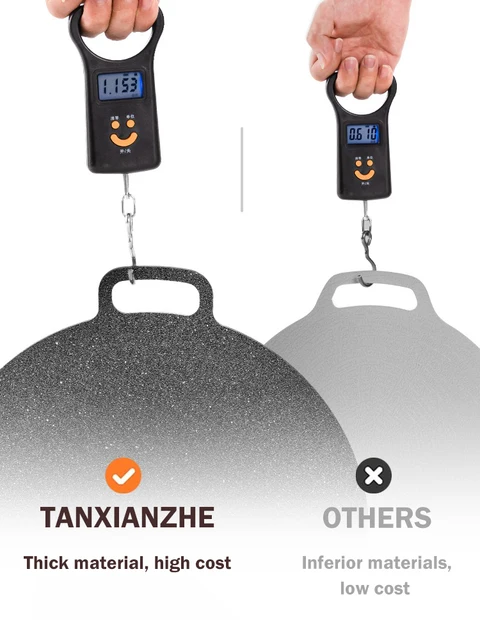 TANXIANZHE-야외 캠핑 그릴 플레이트는 한국어 바베큐 플레이트, 바베큐 고기 냄비, 의료 돌 튀김 플레이트와 같은 다양한 용도로 사용할 수 있는 캠핑용 그릴 플레이트입니다.