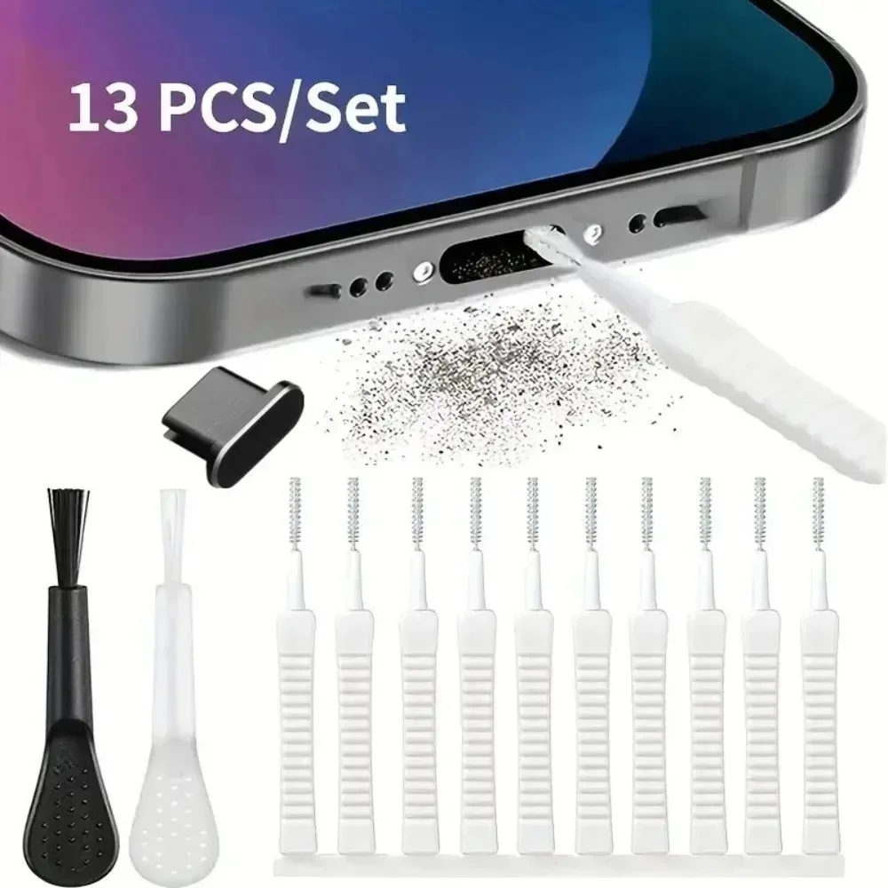Set di Pulizia per Porta di Ricarica e Altoparlante Smartphone, Kit Anti-Polvere per iPhone 16 15 14, Spazzola per Auricolari Samsung Huawei Xiaomi - immagine 4