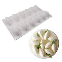 

12 Grids Silicone Fondant Cake Molds Orange Shape Durable Home Kitchen Pizza Plate Bakeware Non-stick Bread Biscuit DIY Molds