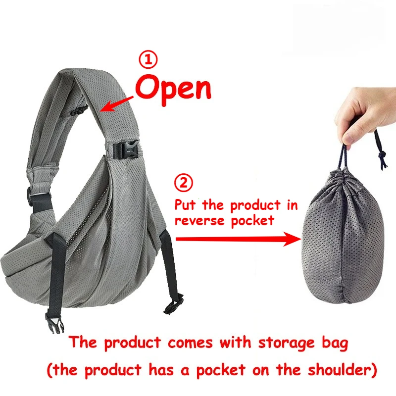 Portable Baby Sling Baby Carrier Wrap Toddler Backpack Shoulder