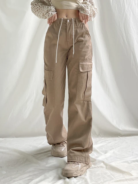 Women's High Waisted Khaki Jogger Pants - Thick Waist Khaki Jogger Pants –  Moda Xpress