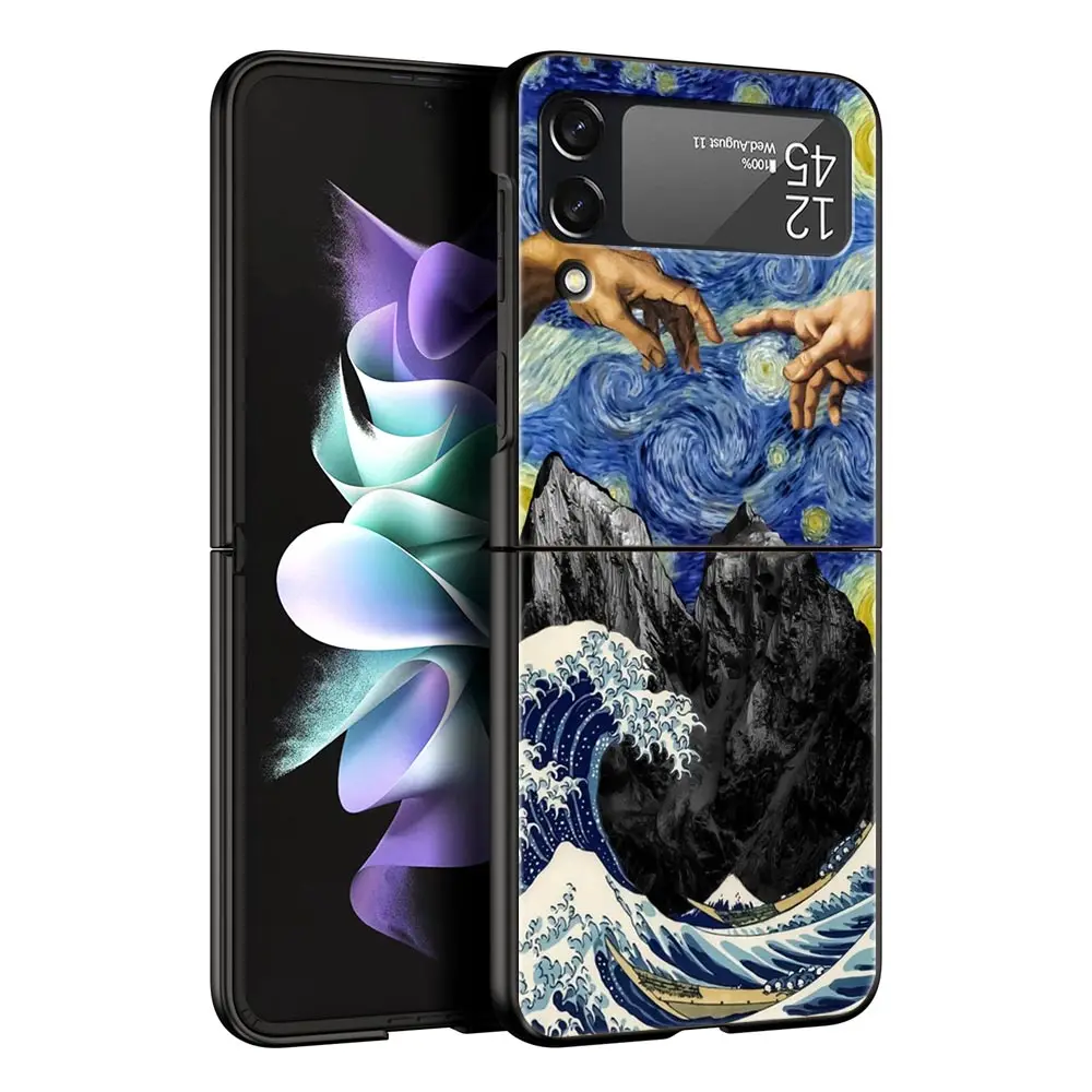 Gift Phone Case - Black Hard PC Shell with Van Gogh Starry Night Art Aesthetic
