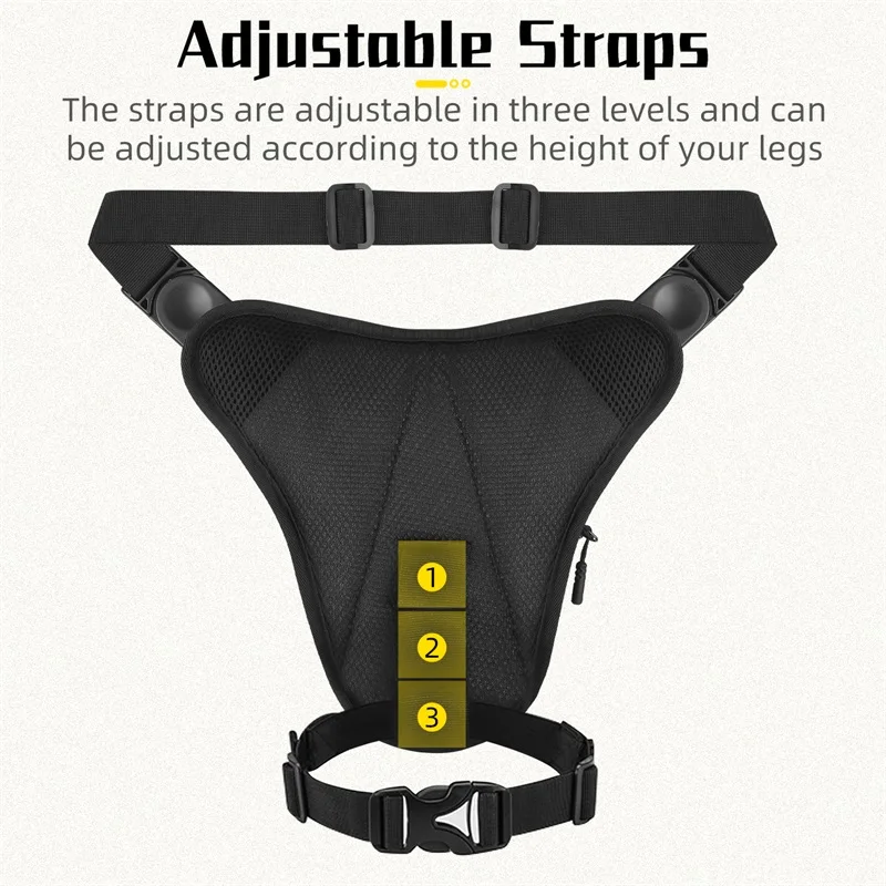 WEST BIKING Men's Motorcycle Leg Bag Camping Leisure Waist Bag Waist Bag Travel Hiking Mountaineering Outdoor Pocket Waterproof