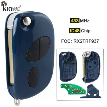 Keyforkess ASK 433MHz ID48 Chip FCC ID: muslimsmart Remote Key Fob per Maserati GranTurismo Quattroporte granab 2005-2017