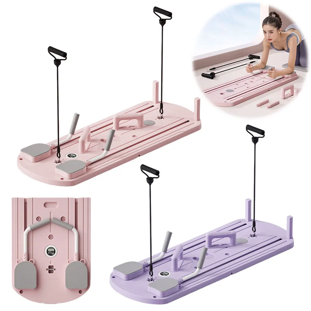 Multifunctional Fitness Board Exercise Machine Non Slip Workout Board with Counter & Kneeling Mat Push Up for Home Gym