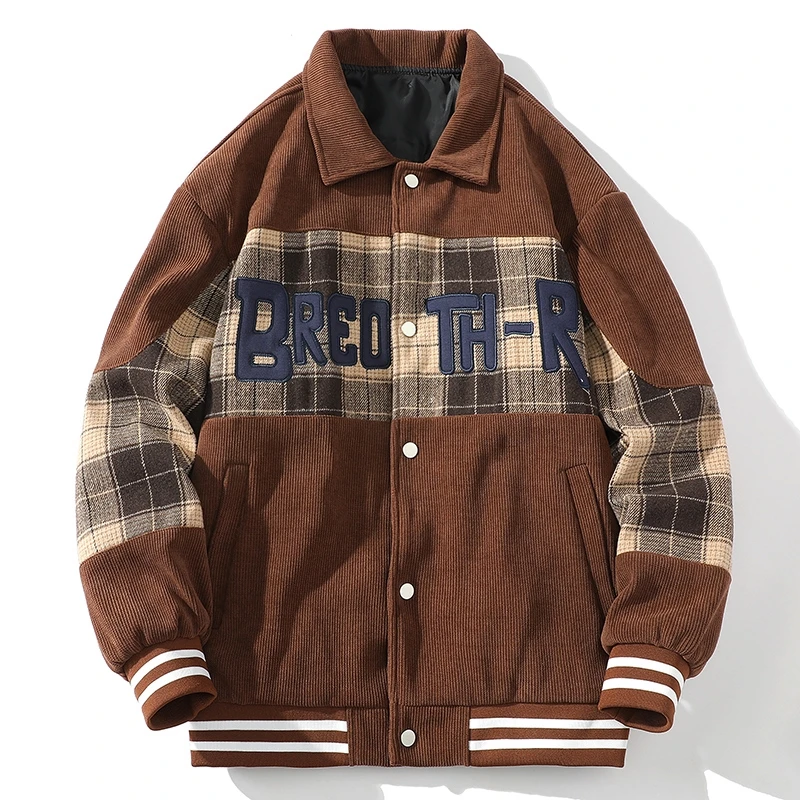 

Coat Men's Spring Autumn Korean Version Trend Loose Lapel Corduroy Men's Jacket Suit Varsity Jacket Men Streetwear Coats Men