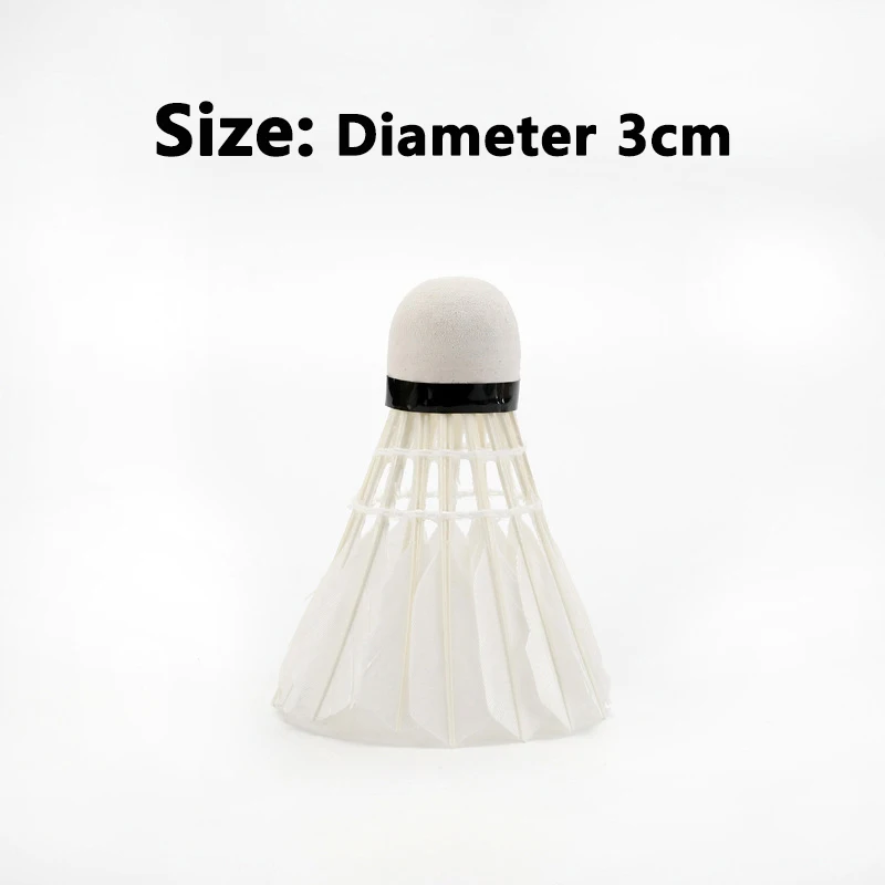 Professional Badminton Balls White Goose Feather Shuttlecock Stable Training Sport Badminton Ball Sport Accessories 12Pcs badminton shuttlecock