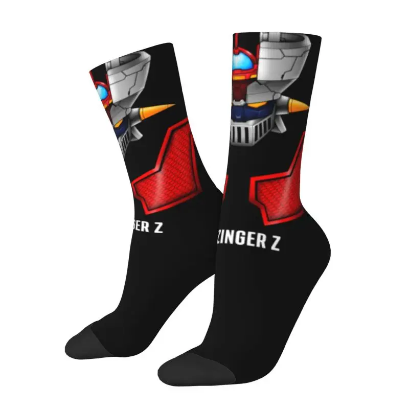 

Mazinger Z Anime UFO Robot Men's Crew Socks Unisex Kawaii Spring Summer Autumn Winter Dress Socks