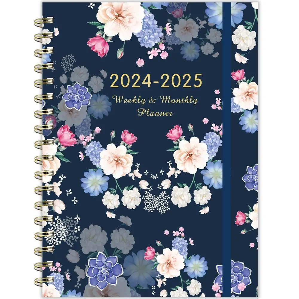 A5 2024 2025 의제 도서 할 일 목록, 코일 일정 수첩, 주간 일기 플래너, 학교 사무용품, 신제품