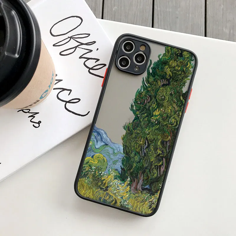 Kunstvolle Van Gogh Ölgemälde Handyhülle für iPhone 16 15 14 Plus X XR XS 17 Pro Max 14 11 12 13 Pro Max Mini Stoßfeste Rückseite – Detail 7