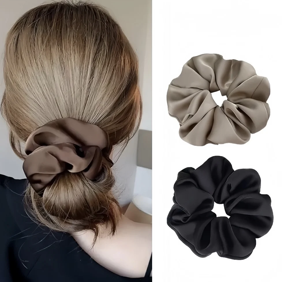 Vintage Satin Hair Scrunchies - Smarsty