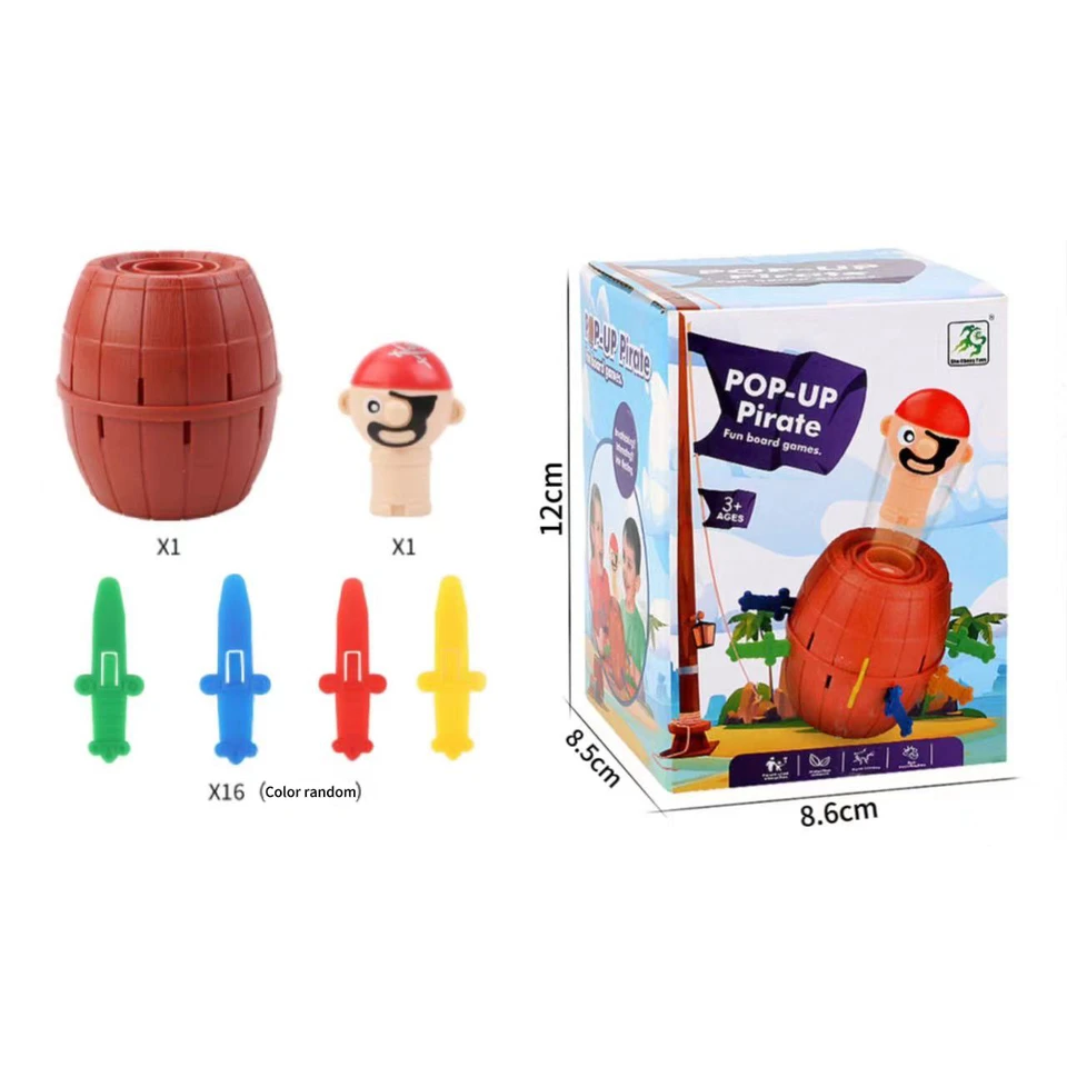Mini jouet drôle de baril pour enfants, épée de poignard pop-up, blagues  délicates, jeu de chance, pirates sautants, cadeau pour enfants, nouveau,  7,5 - AliExpress, image size:960x960