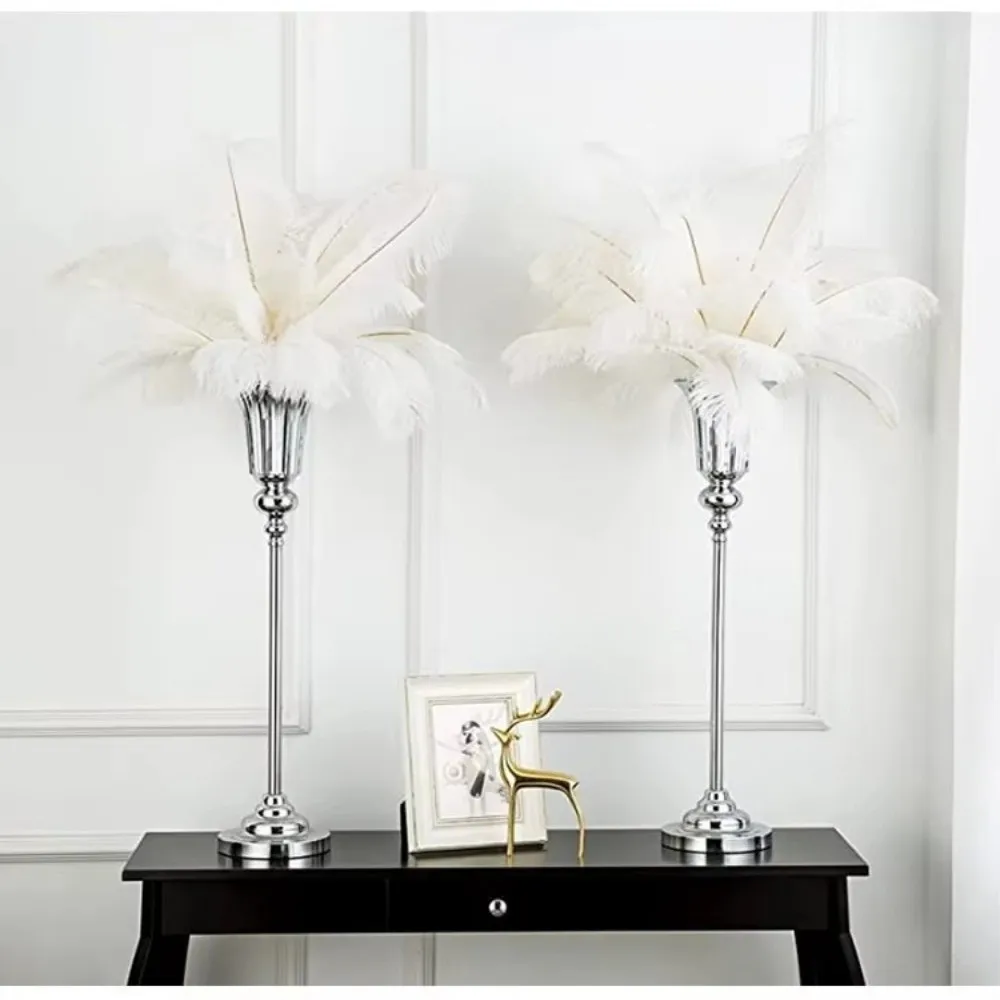 Home decoration featuring Golden Flower Vase