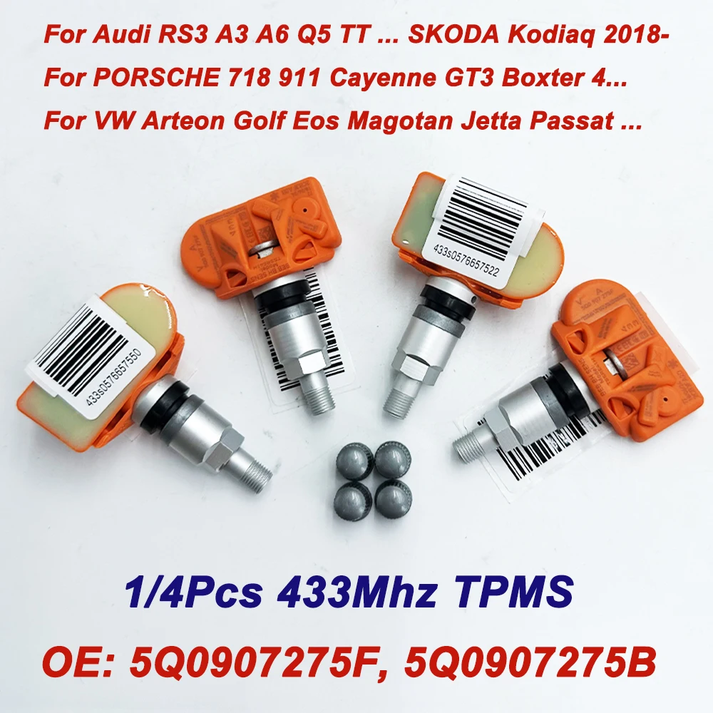 

Новый датчик шин TPMS для Audi Q7 A6 RS3 VW Jetta P-ORSCHE 718 911 5Q0907275F 5Q0907275B 5Q0907275 3AA998275 5Q0998270 5Q0998270B