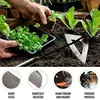All Steel Hardened Hollow Hoe Weeding Handheld Rake Hardened Planting Tool Vegetable Farm Garden Agriculture Weeding Garden Hoe 1