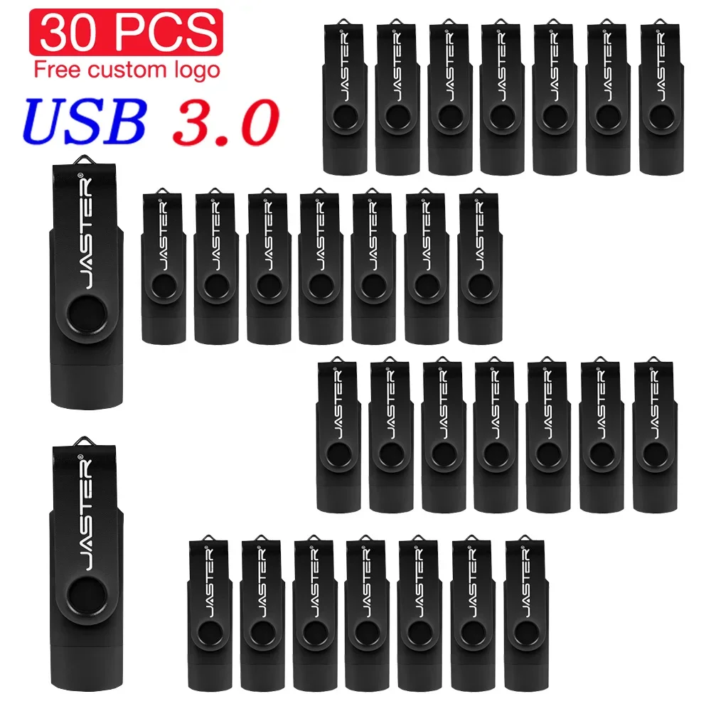 

Флэш-накопитель JASTER, 30 шт., флэш-накопитель 128 ГБ, флэш-память 2 в 1, флэш-накопитель 64 ГБ, флэш-накопитель 32 ГБ, 16 ГБ, 8 ГБ, 4 Гб