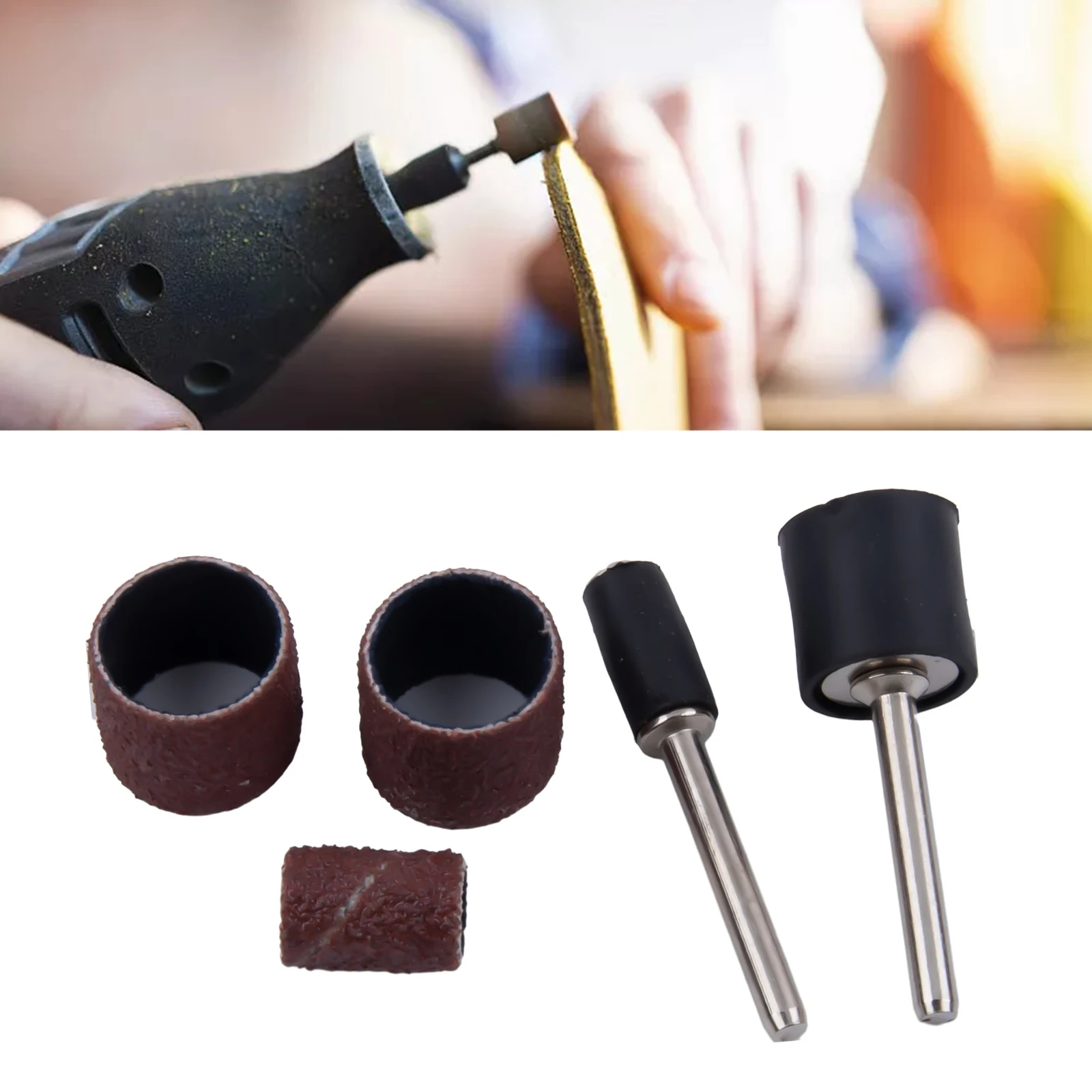 

22Pcs Sanding Drum With Extension Rod Sanding Kits For Polishing On Metal Amber Model Wood Sculpture Root Sculpture Power Tools