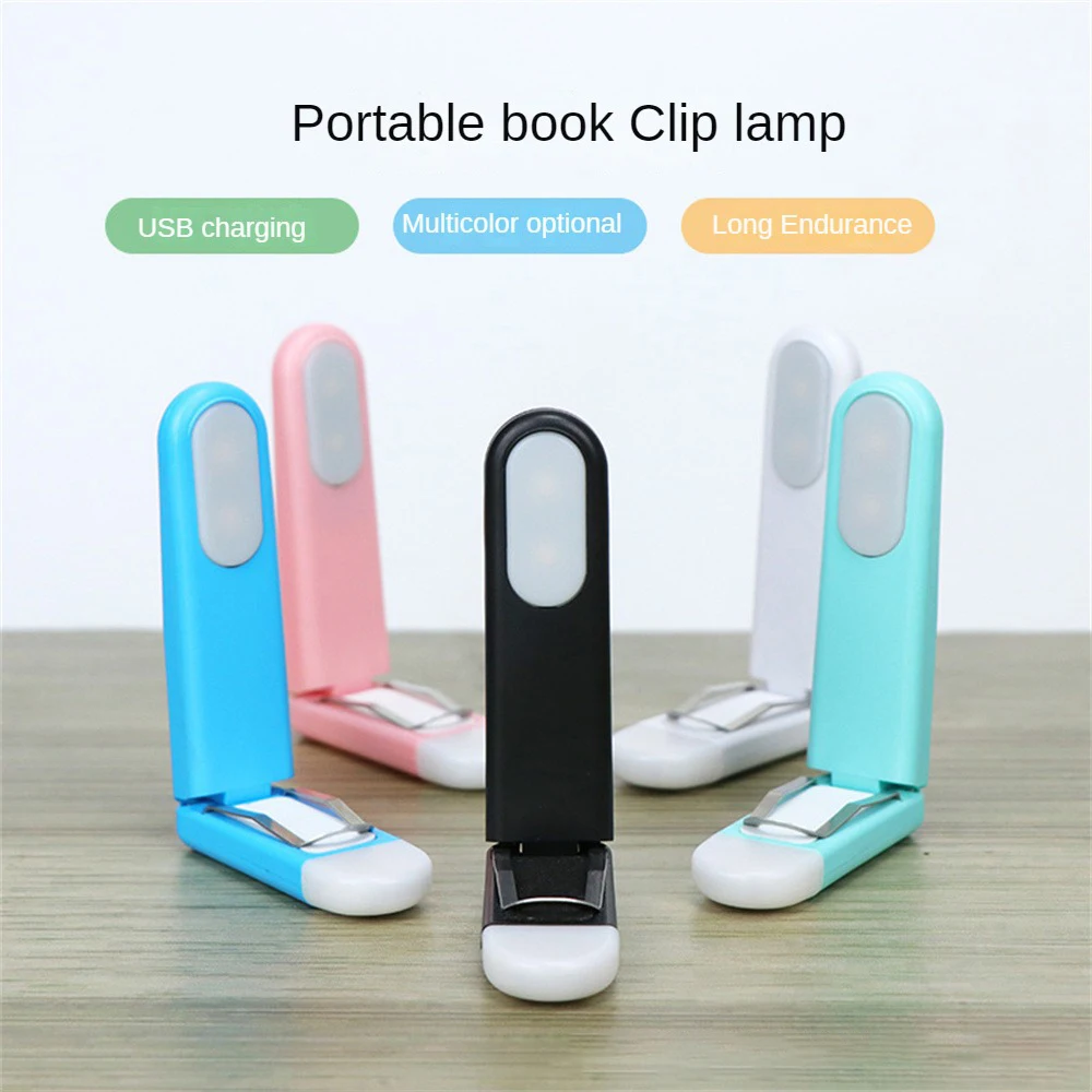 

Reading Lamp 500 Ma Portable 3 Brightness Dimmable Lovely Shape Soft Color Indoor Lighting Led Lamp Abs Usb Rechargeable Lamp