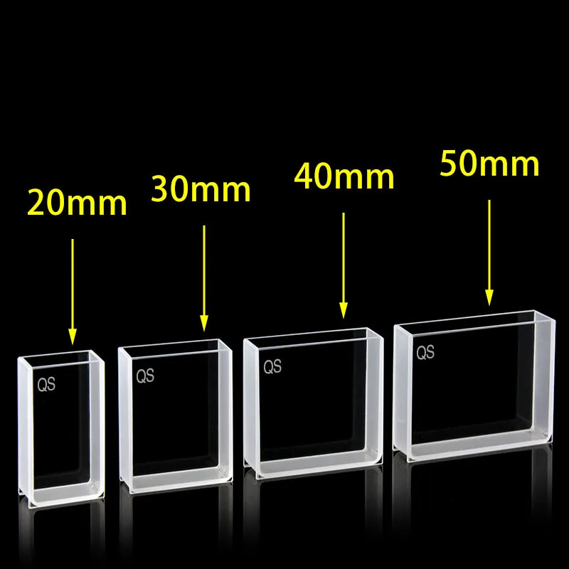 

Quartz Cuvette 20/30/40/50mm, Large Transparent, Integrated, Acid And Alkali Resistant, Organic Solution Resistant