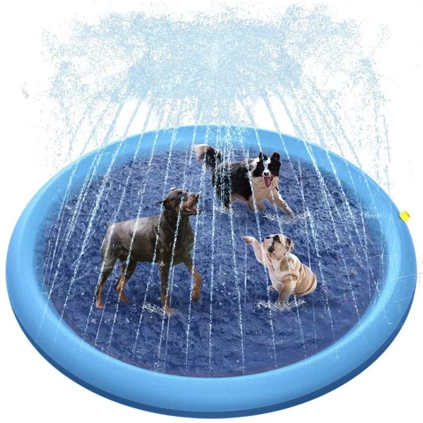 170 * 170 cm Pet Sprinkler Pad Jouer Tapis De Refroidissement