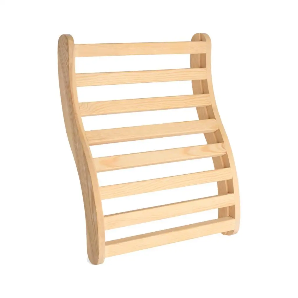 Sauna Backrest Lightweight S Shape Ergonomic Backrest Household Sauna Supplies Curved for Sauna Barrel Steam Room Sauna Bathing