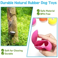 6pc Latex Dog Squeaky Toys Soft Smiley Face Dog Toys Chewing Squeaky Toy Fetch Play Balls for Puppy Small Pets Dog Accessories 2
