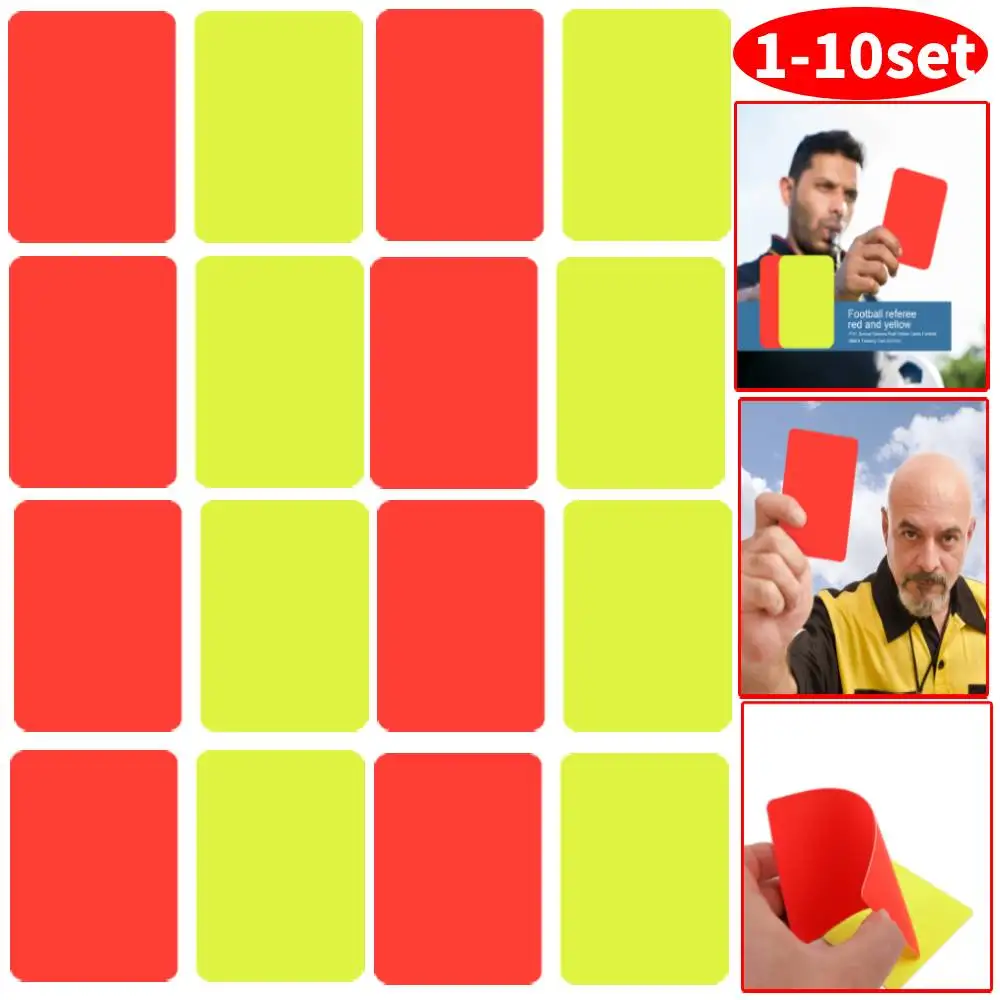 1 10pc Football Soccer Referee Card Football Red and Yellow Card
