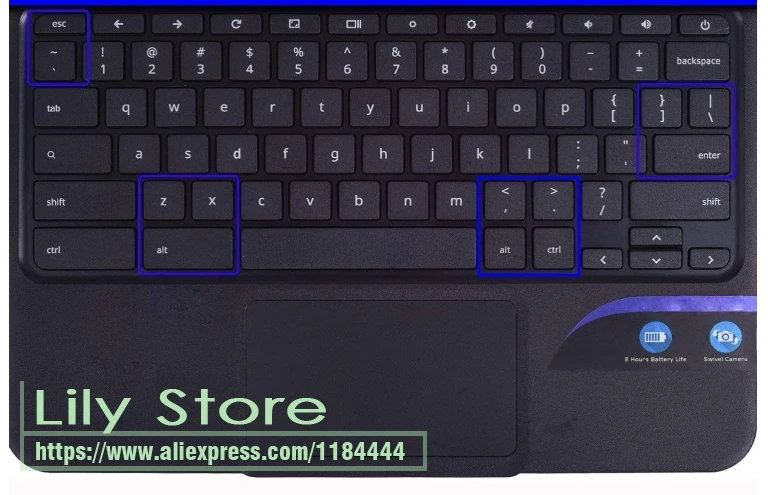 キーボードカバースキンプロテクター Peotector google の Pixelbook