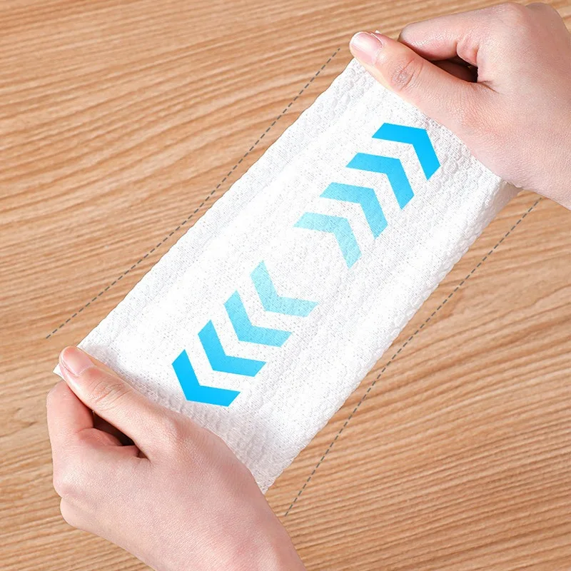 120-360PCS Hanging Kitchen Disposable Rags Thicken Non-Woven Cleaning Cloths Washing Dishcloths Paper Towels Scouring Pads
