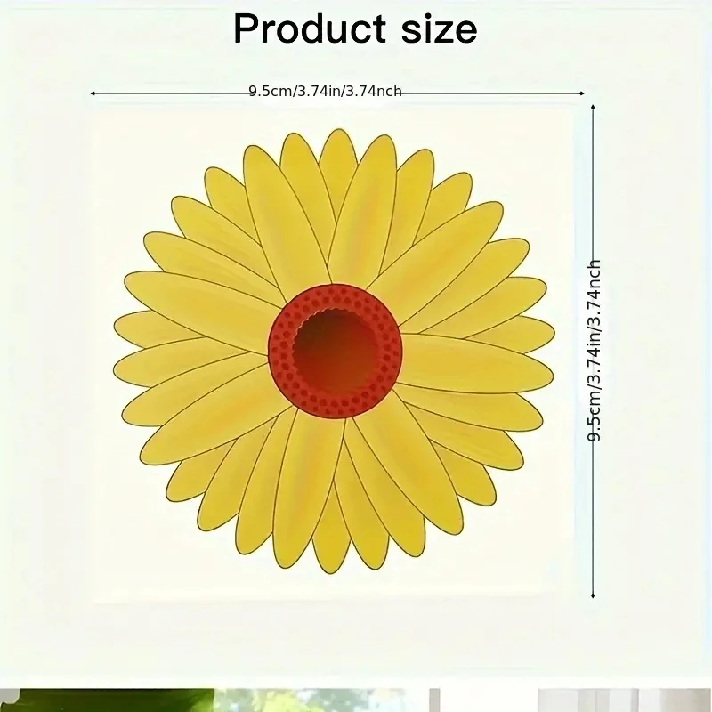 20 Stück, Fensterfliegenfalle, Fensterfliegenfalle-Aufkleber im Sonnenblumen-Stil, Fliegenfänger mit mehreren Mustern, Insektenfallen für drinnen und draußen