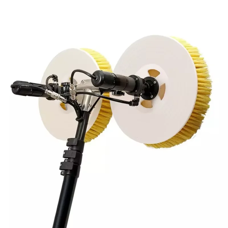 Mains supply 3.5M Solar Panels Cleaner Machine Robot Double Head Solar Panel Cleaning Brush