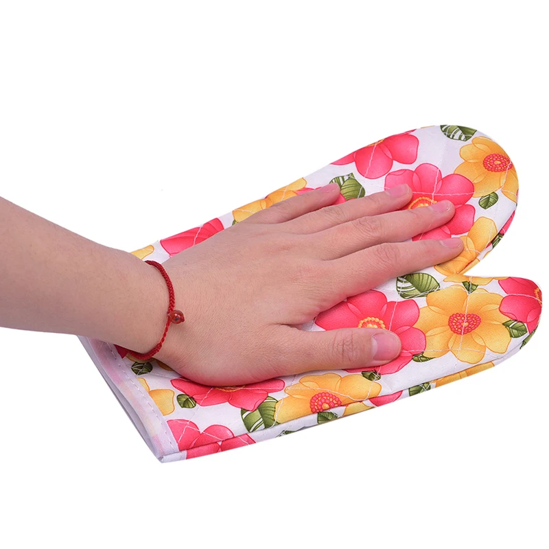 Microwave Oven Glove Kitchen Mitten Heatproof Resistant Non-slip Baking Gloves kitchen gloves,cotton pot holders