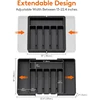 Expandable Cutlery Drawer Organizer, Adjustable Kitchen Utensil Tray Set, Compartment Flatware Storage Divider 3