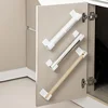 2/4pcs Wall Mounted No Hole Storage Tray Refrigerator Side Organizer Kitchen Shelf Cling Film Trash Bag Organizer 3